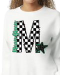 Adult crewneck checkered Mean Green