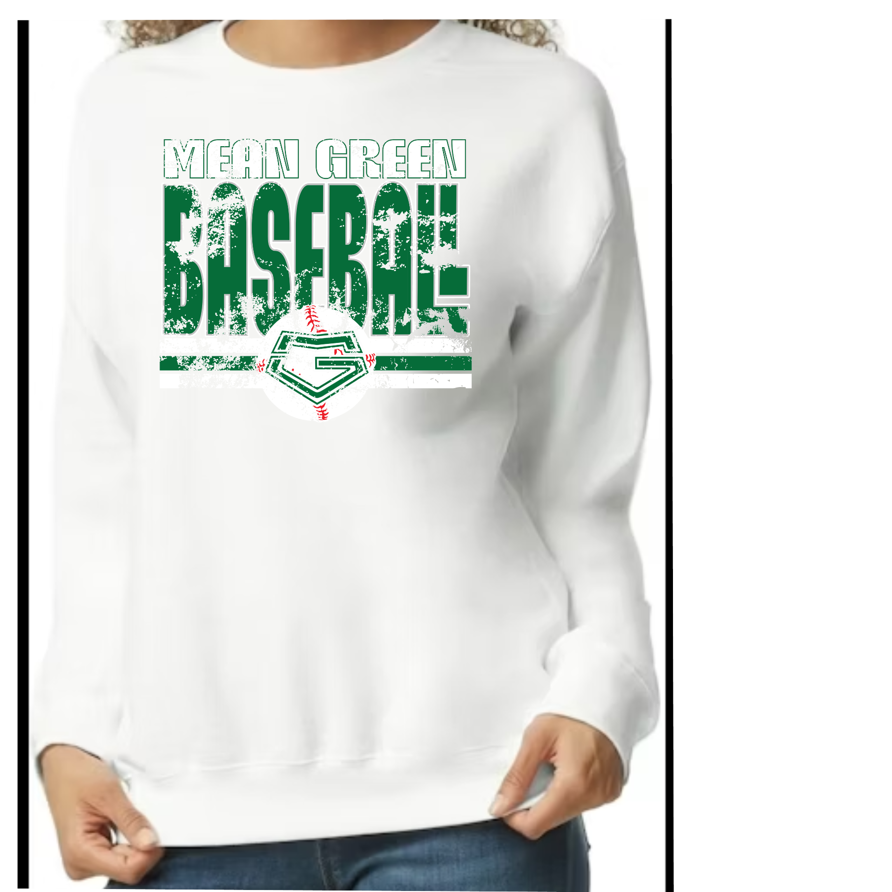 Adult Mean Green Baseball Sweatshirt