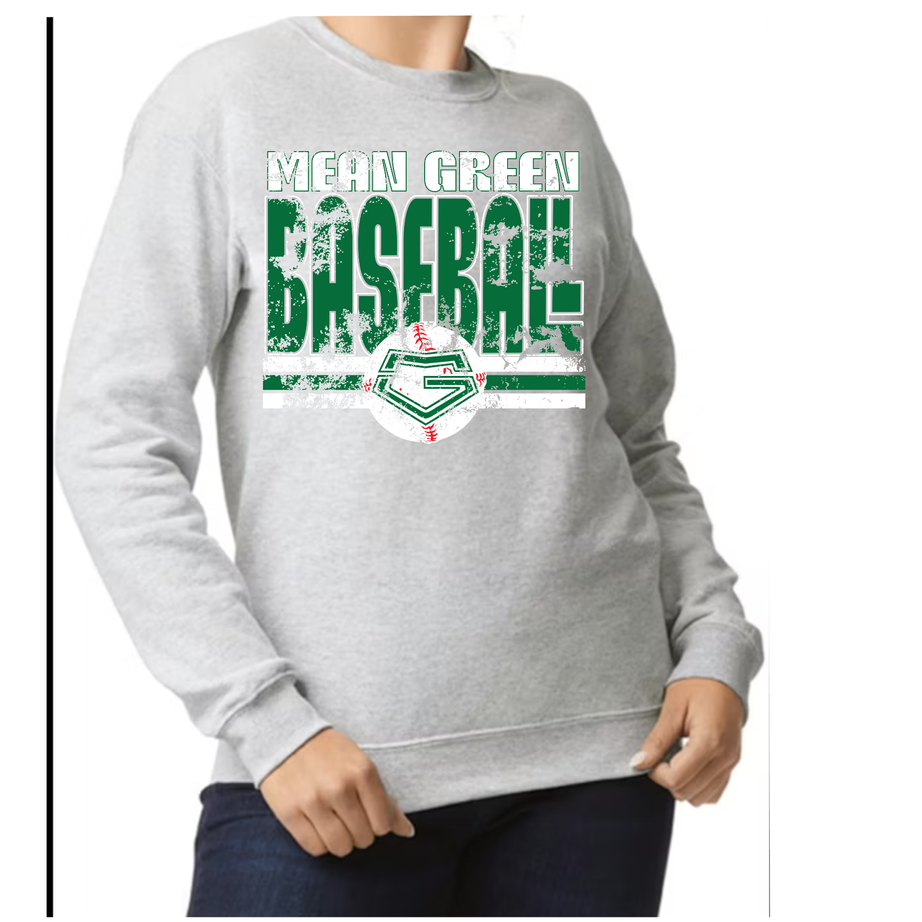Adult Mean Green Baseball Sweatshirt