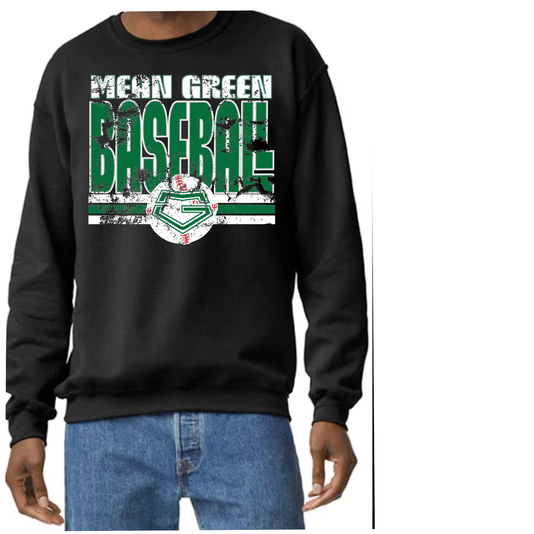 Adult Mean Green Baseball Sweatshirt