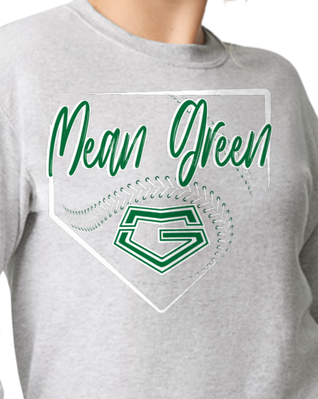 Adult Mean Green Home Plate Sweatshirt