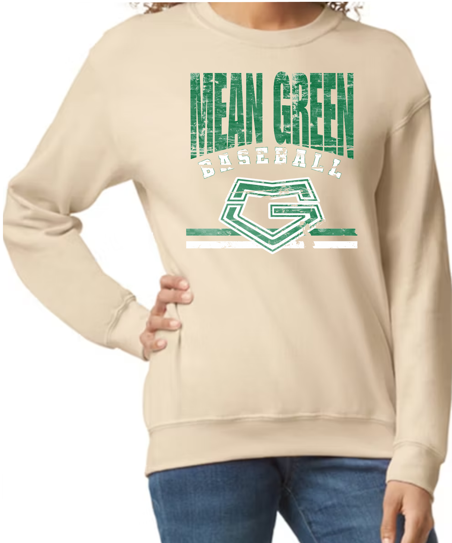 Adult Mean Green Baseball Sweatshirt