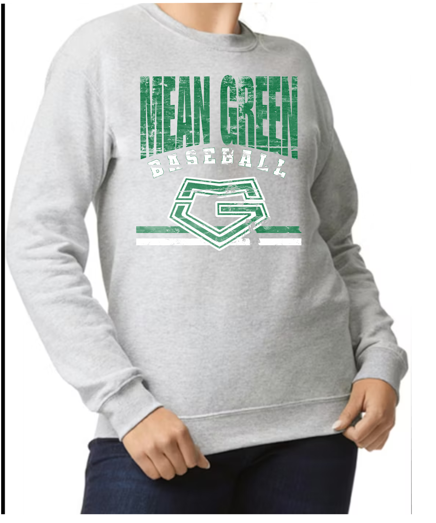 Adult Mean Green Baseball Sweatshirt