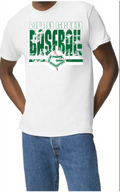 Gildan brand t-shirt distressed baseball