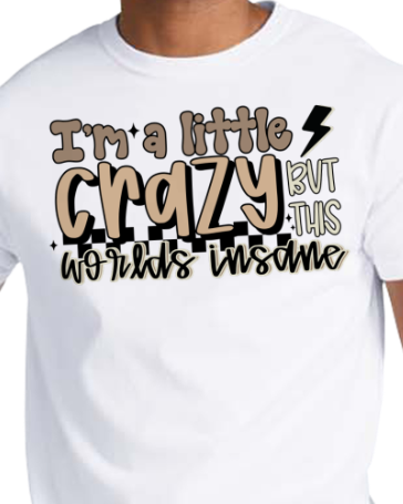 I’m a little crazy Comfort Colors Brand unisex t-shirt